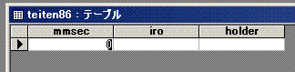 ACCESSテーブル