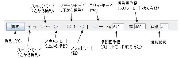 スリットカメラ撮影ソフト