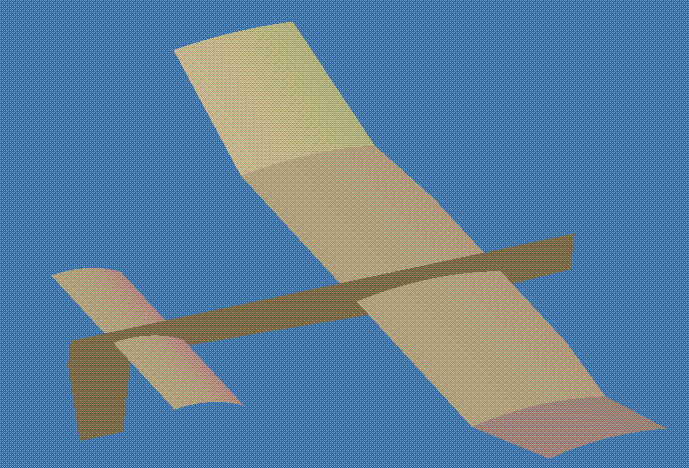 3D-CADで紙飛行機