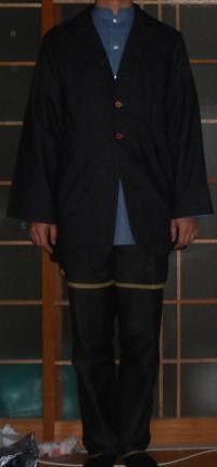 自作のデニムジャケット