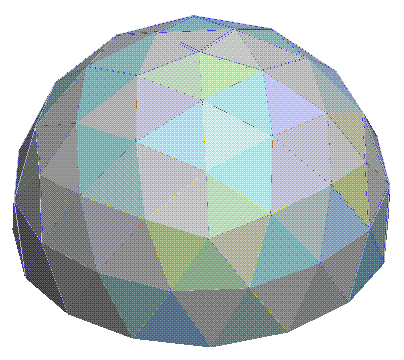 自作ドームハウスの３Ｄモデル