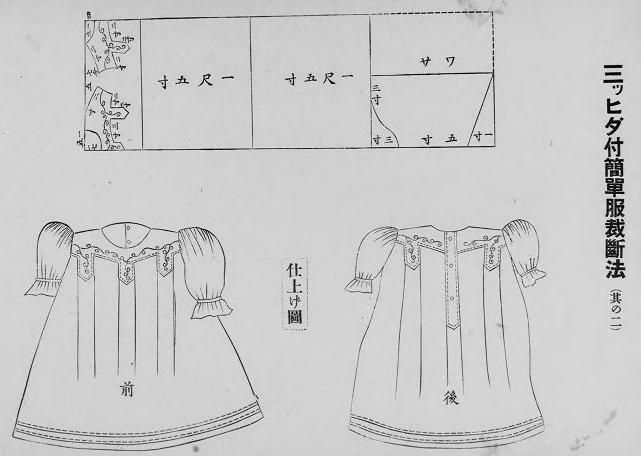 簡単服の型紙