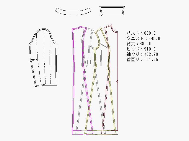 文化式原型バスト変更ワンピース