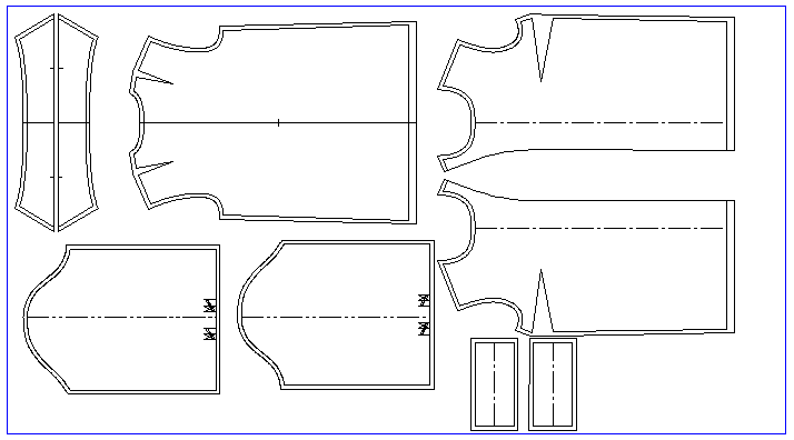 型紙配置図