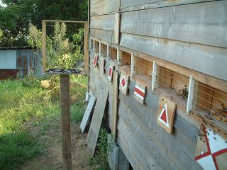 スズメバチ捕獲器の設置状況