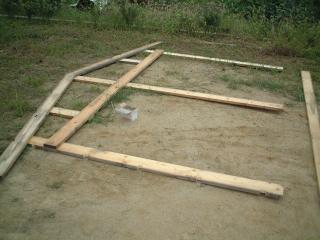 小屋断面作成作業