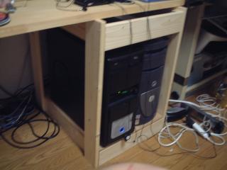 パソコン収納棚
