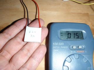 ペルチェ素子で温度差発電