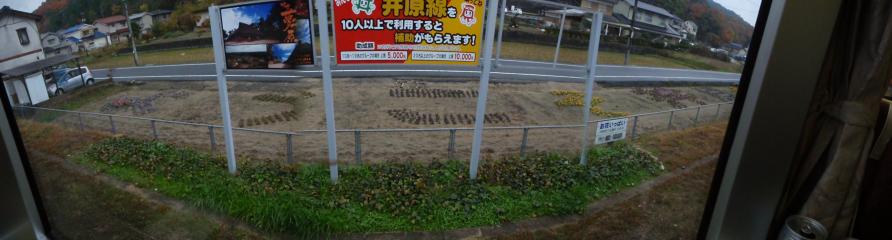 井原駅の花文字