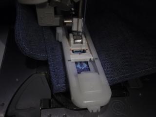 ミシンでボタンホール