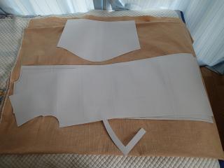 型紙と布