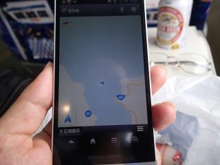 海の中のスマホ