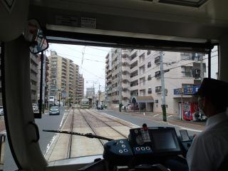 市電の車窓