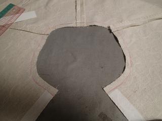 縫い代の線を入れる