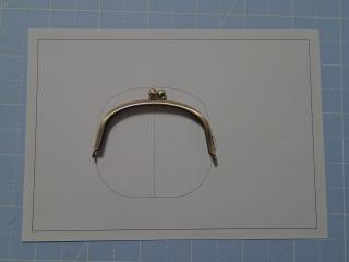 同じがま口型紙