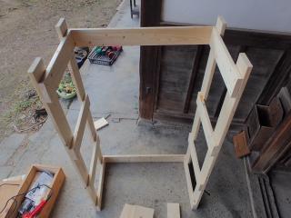 棚作り中2