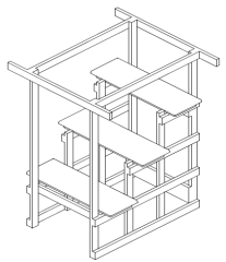 フラワースタンド3Dモデル