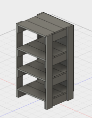 木工棚の3Dモデル