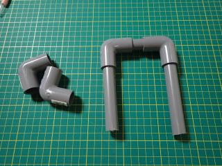 U字パイプ水槽接合