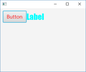 JavaFX文字の大きさと色の変更