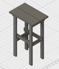 テーブルの3Dモデル