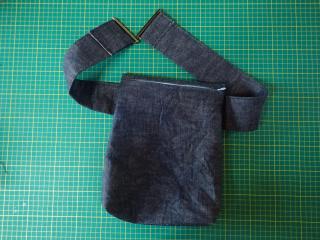 自作和風ウエストポーチ