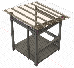 小屋暮らしの3Dモデル