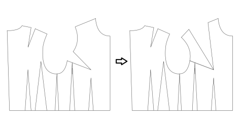 ダーツの付け替え