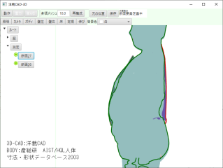 肥満体系の原型型紙補正方法