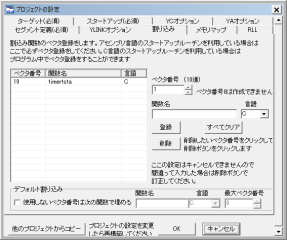割込みベクタアドレス