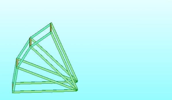 屋根から作り始めて最後に基礎を作る建物
