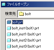 Pro/E�t�@�~���[�e�[�u��