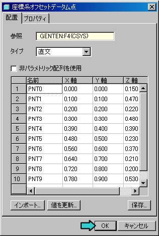 ���W�n�I�t�Z�b�g�f�[�^���_